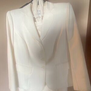 Collections for Le Suit Women's Skirt Suit, Off White Color, Size 14W